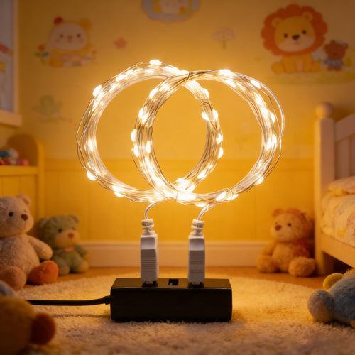 2 Stück LED Lichterkette, 30LED 3M / 10Ft USB lichterkette außen/innen Wasserdichte für Schlafzimmer, Hof, Hochzeit, Weihnachten, DIY etc (Warmweiß)