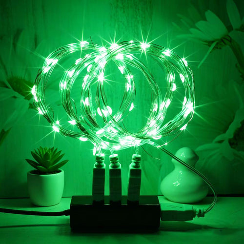 2 Stück LED Lichterkette, 20LED 2M / 6.6Ft USB lichterkette außen/innen Wasserdichte für Schlafzimmer, Hof, Hochzeit, Weihnachten, DIY etc (Warmweiß)