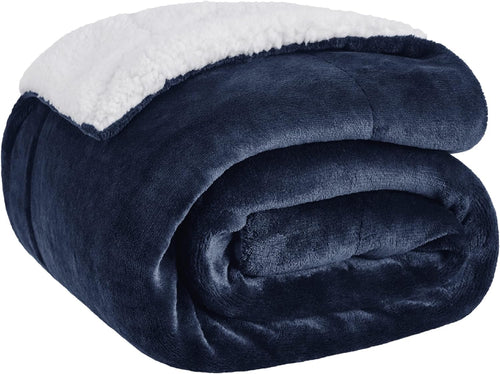 BEDSURE Sherpa Kuscheldecke Flauschig 150x200 - Sofadecke, Grau