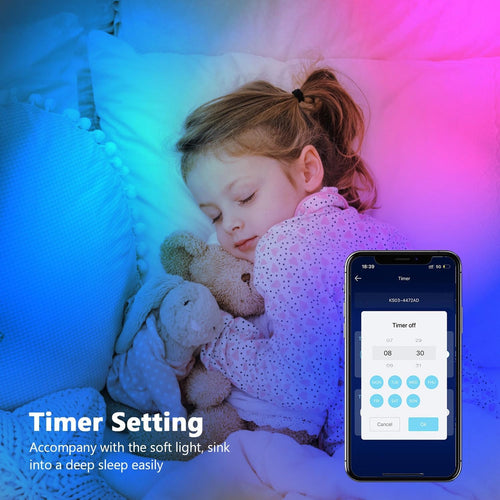 LED Strip 10m, LED Streifen Bluetooth RGB Led Band Selbstklebend mit Fernbedienung und APP. Musik Sync, Timer-Einstellung Dimmbar Led Stripes Lichterkette für Zimmer Partei deko