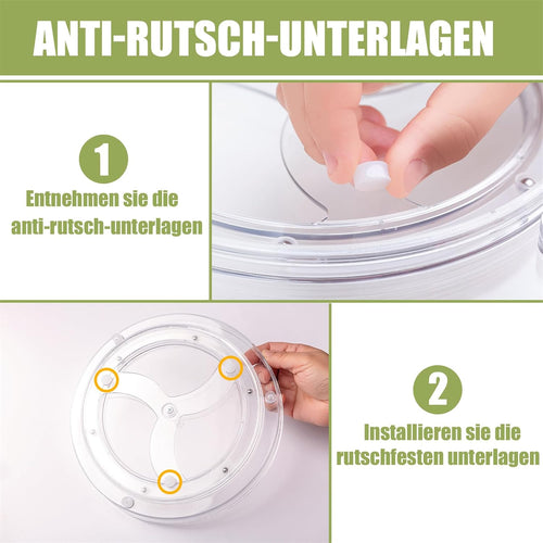 Famhap Drehteller Kühlschrank Organizer 22cm, 360° Drehbar