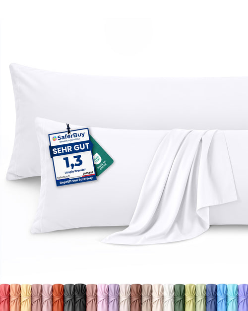 Utopia Bedding Kissenbezug 40x40 4er Set , kopfkissenbezug 40x40 Grau