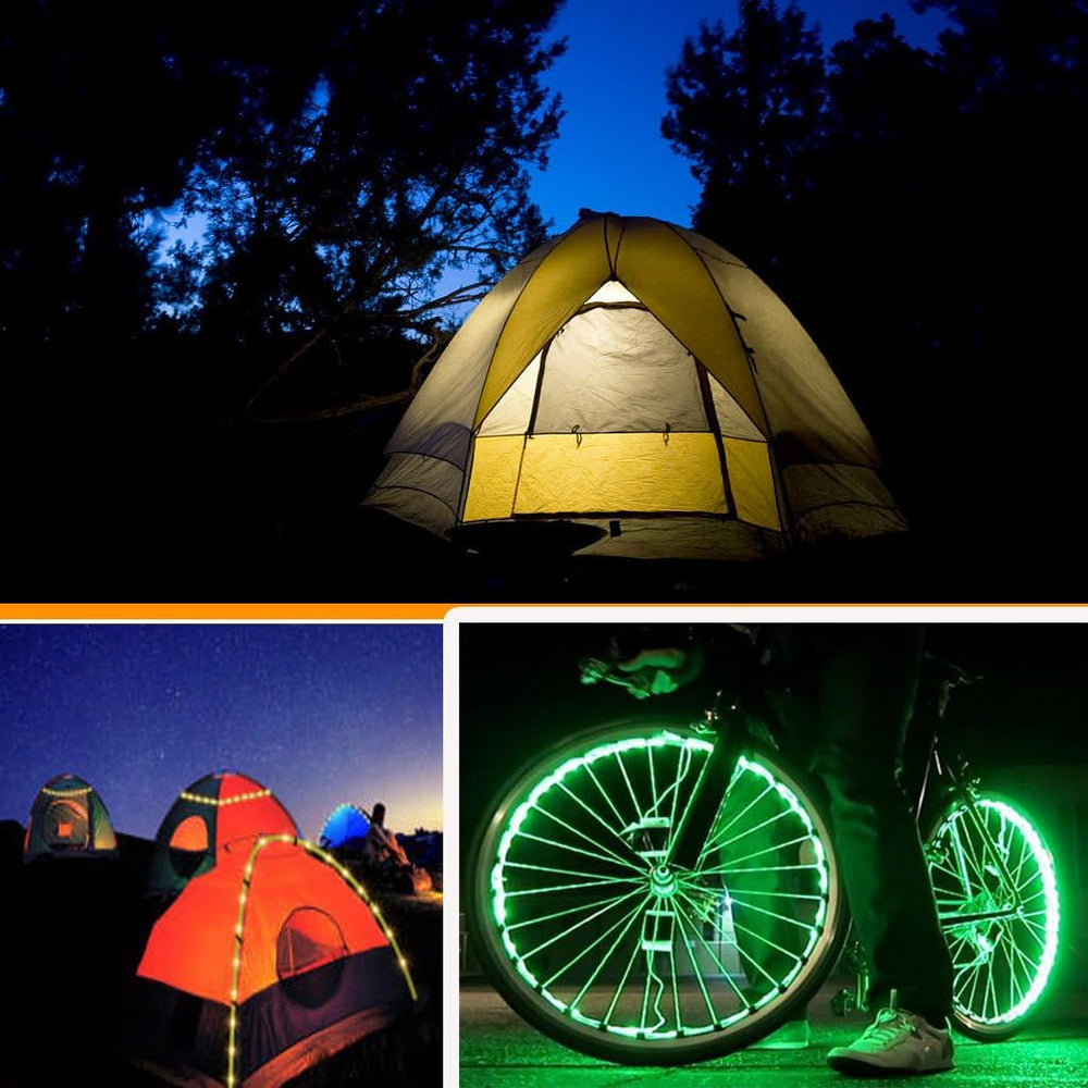 ACONDE LED Streifen mit 24 Tasten Fernbedienung, 2m Batteriebetriebene Lichtbänder für Party und DIY Dekoration