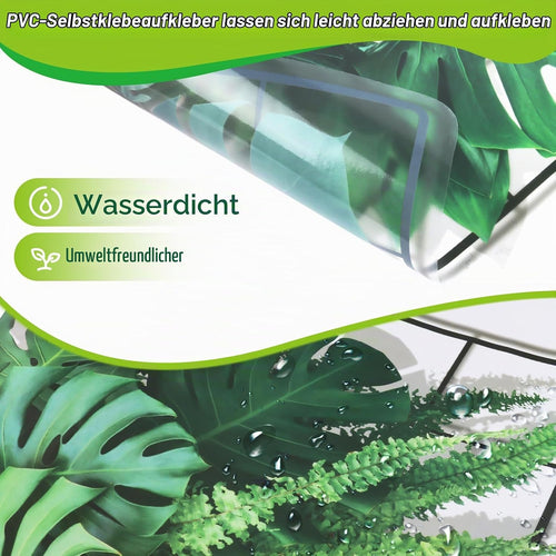 VMUTGA 3D Grünen Pflanzen Wandaufkleber, 5 Design Grüne Wandtattoo, Simulation von Hängepflanzen Wandsticker, Selbstklebende Wanddekoration für Schlafzimmer, Wohnzimmer, Büro, Küche