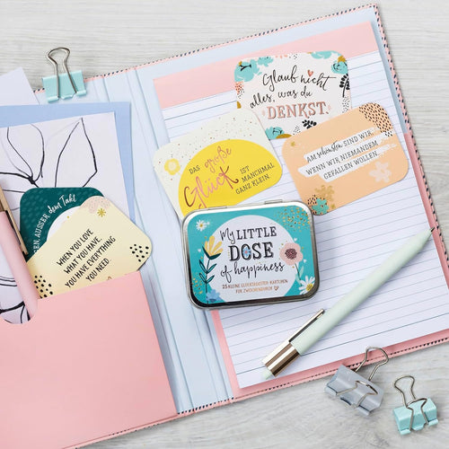 My little dose of happiness: 25 kleine Glücksbooster-Kärtchen für Zwischendurch: 25 kleine Glücksbooster-Kärtchen für Zwischendurch | Einfach ... und Affirmationen für mehr Alltagsglück