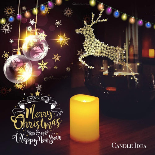 Flammenlose flackernde LED-Votiv-Teelichter mit Timer, batteriebetrieben, 6 Stunden an und 18 Stunden aus pro Zyklus, LED-Teelichter für Halloween-Kürbis, Weihnachten und Außendekoration