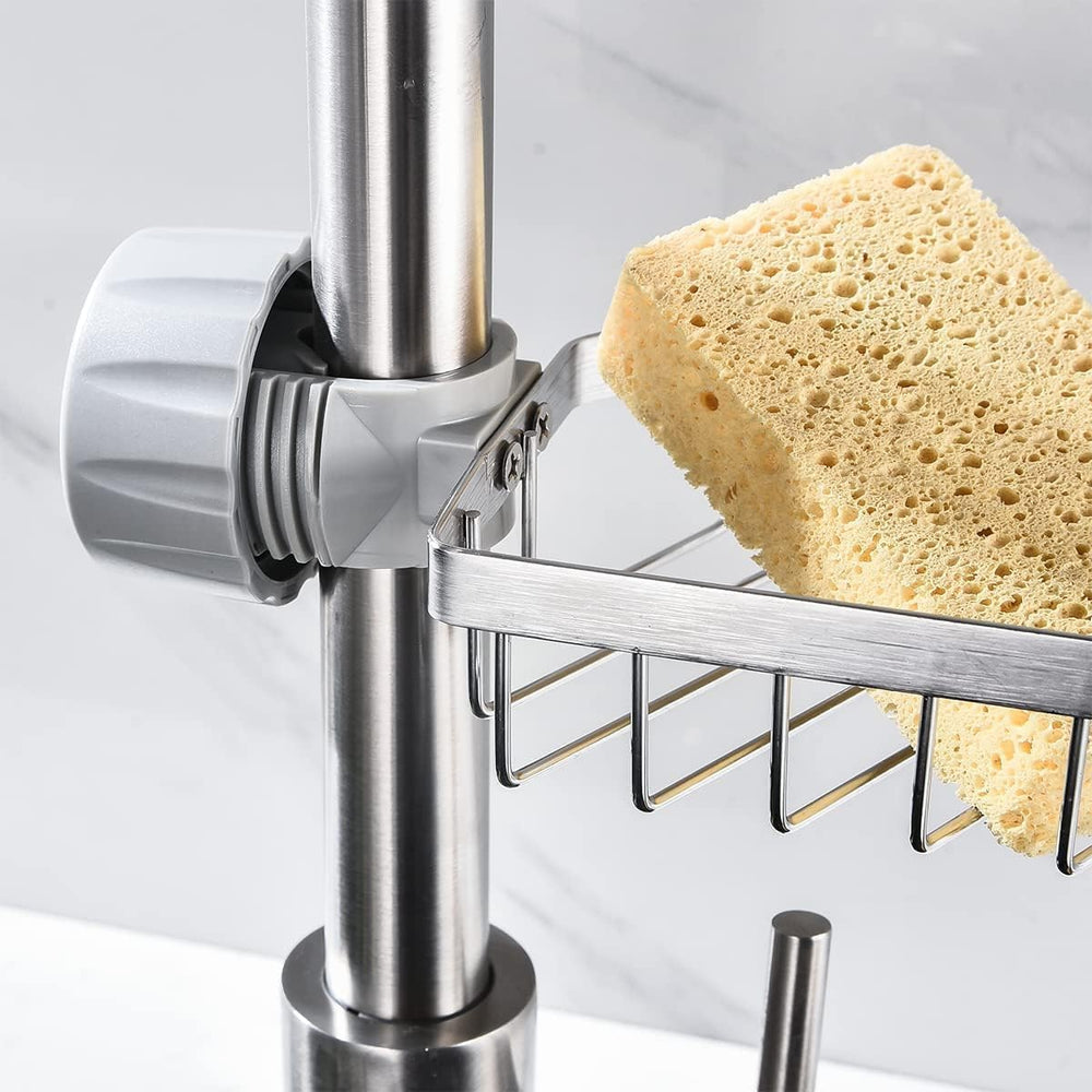 Bnimtm Duschstangen Aufbewahrungsregal - Duschablage für Duschstange Edelstahl - 1 Stück Duschablage Ohne Bohren für Duschstange, Shampoo,Seifenhalter - für 20-32mm Stange
