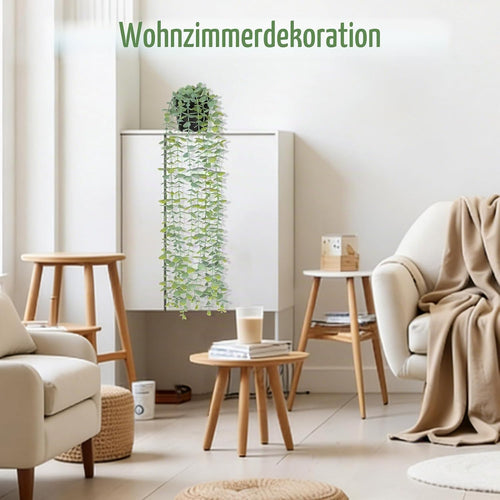 CCILAND Hängepflanze Kunstpflanze Hängend Fake Plant für Zimmer, Home Deko
