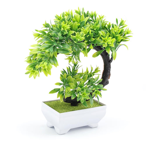 DEANKEJI Künstliche Bonsai im Topf,Künstliche Bonsai Baum,Lila,Pflegeleicht