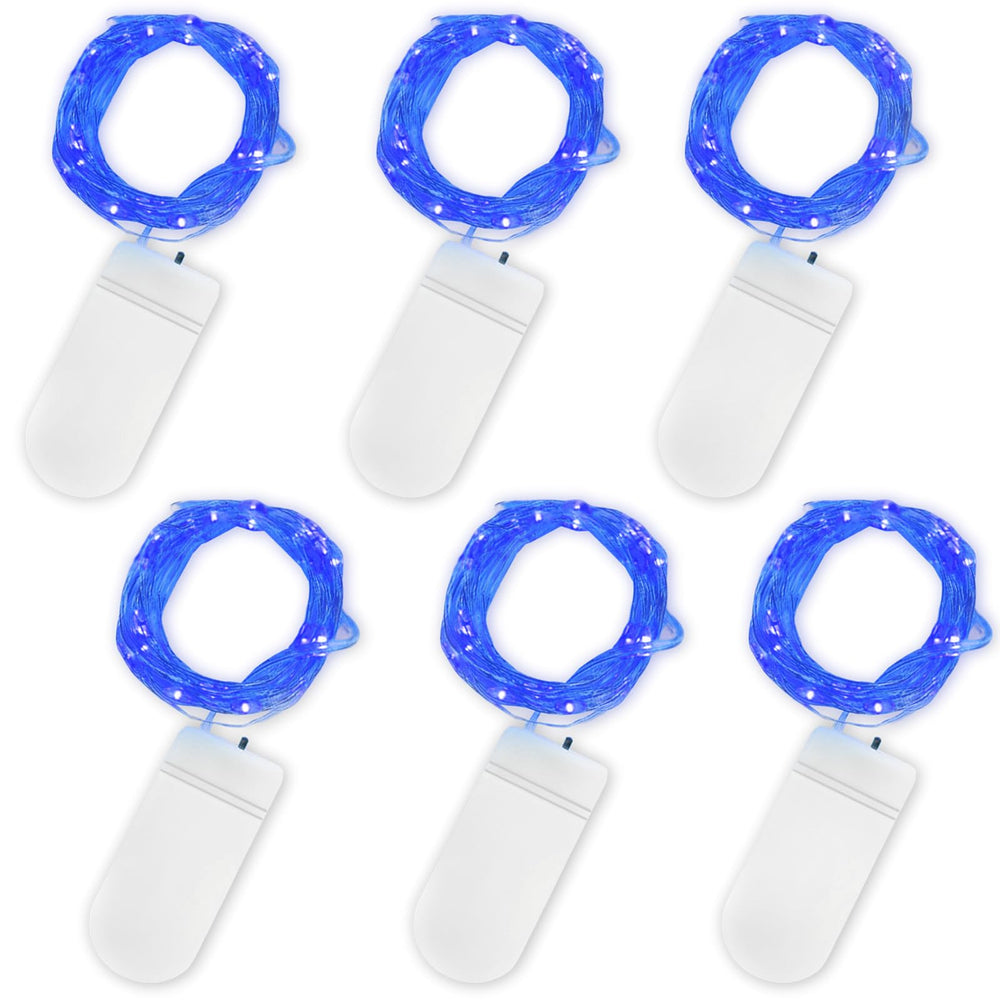Jsdoin LED Mini Lichterkette mit Batterie, 6x20er Micro außen Lichterkette