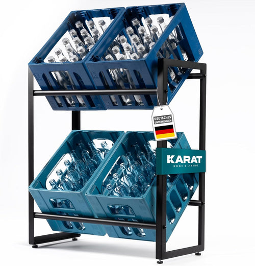 Getränkekistenregal für 4 Kisten, Metall
