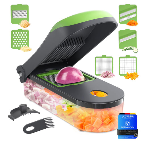 Ibergrif M524-7 Gemüseschneider, Mandoline 7 in 1 Multifunktion
