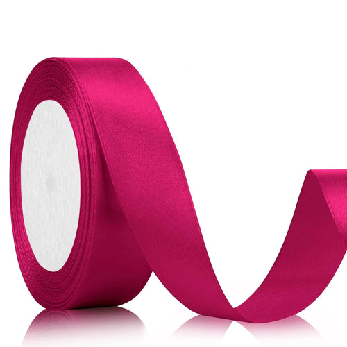 Geschenkband Satinband 22 m x 20 mm Weiß für Geschenkverpackung & Hochzeit
