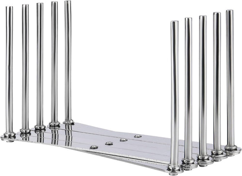 GRÄWE Deckelhalter, Tellerhalter, Spareribs-Halter, aus Edelstahl, Halter für Deckel & Teller, verstellbarer Topfdeckelhalter mit 4 anpassbaren Nischen