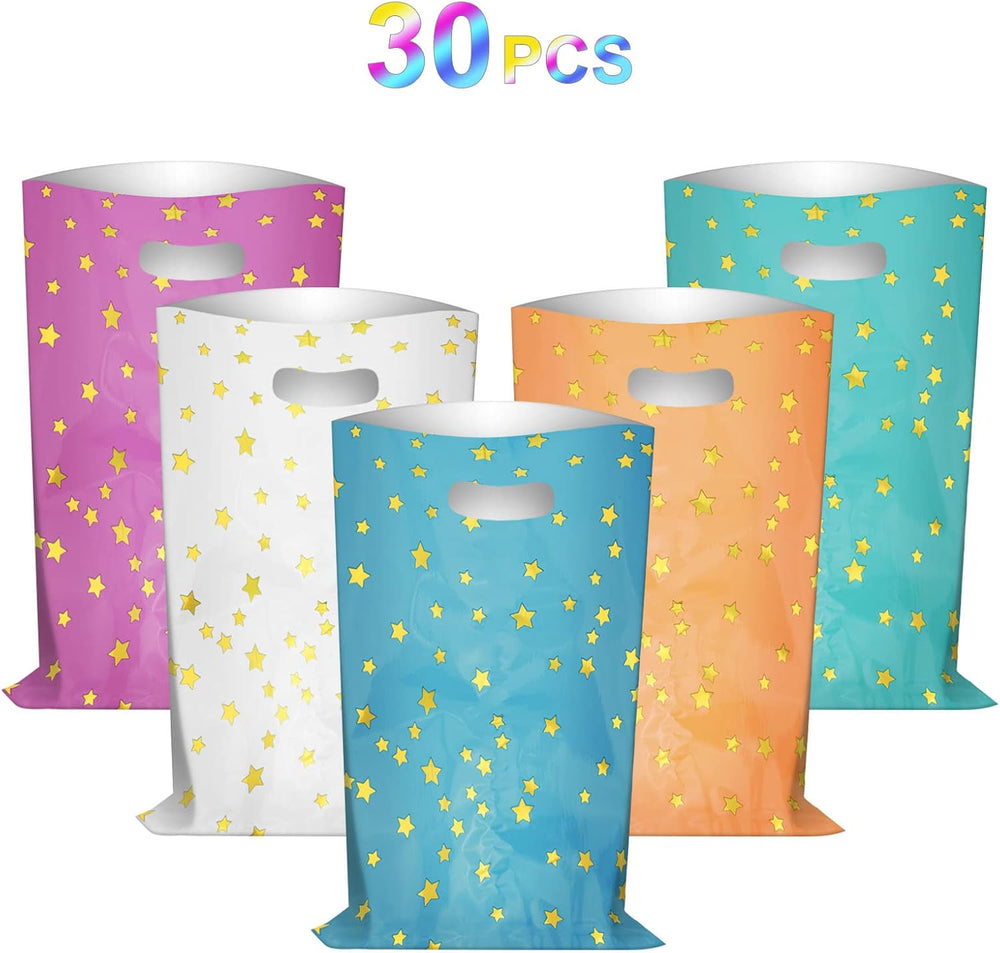 Flintronic 30 Stück Geschenktüten, Geburtstagstüten Kindergeburtstag Gastgeschenke, Cookie Partytüten, mitgebsel kindergeburtstag für Mädchen Jungen
