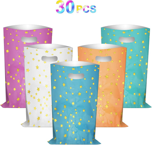 Flintronic 30 Stück Geschenktüten, Geburtstagstüten Kindergeburtstag Gastgeschenke, Cookie Partytüten, mitgebsel kindergeburtstag für Mädchen Jungen
