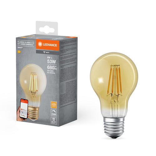 LEDVANCE SMART+ Filament Edison Dimmable Warmweiß 2400 K 6 W