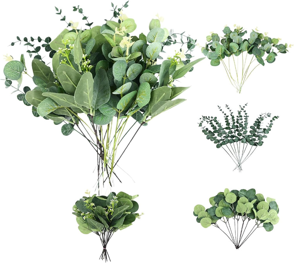 35 Stück Künstlicher Eukalyptus Zweige Für Deko, Blumenarrangements