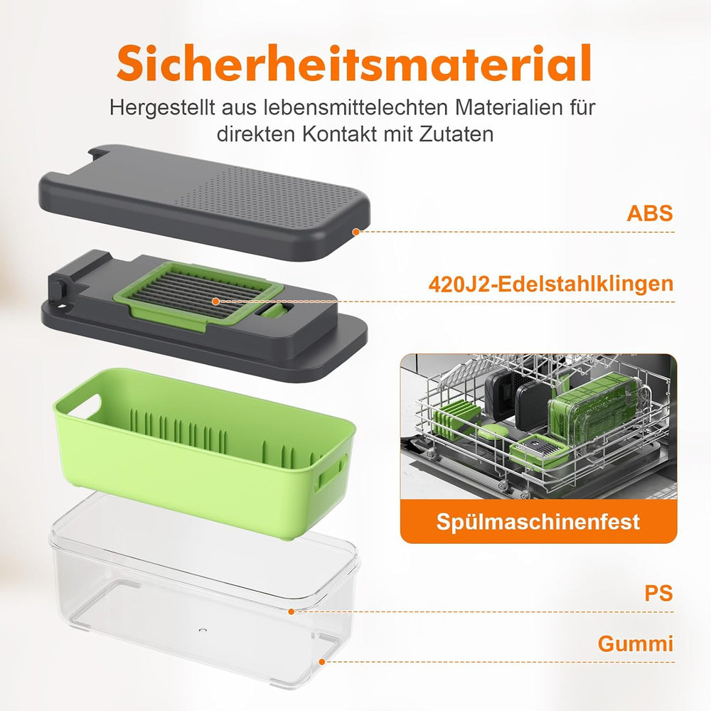 Ibergrif M524-7 Gemüseschneider, Mandoline 7 in 1 Multifunktion