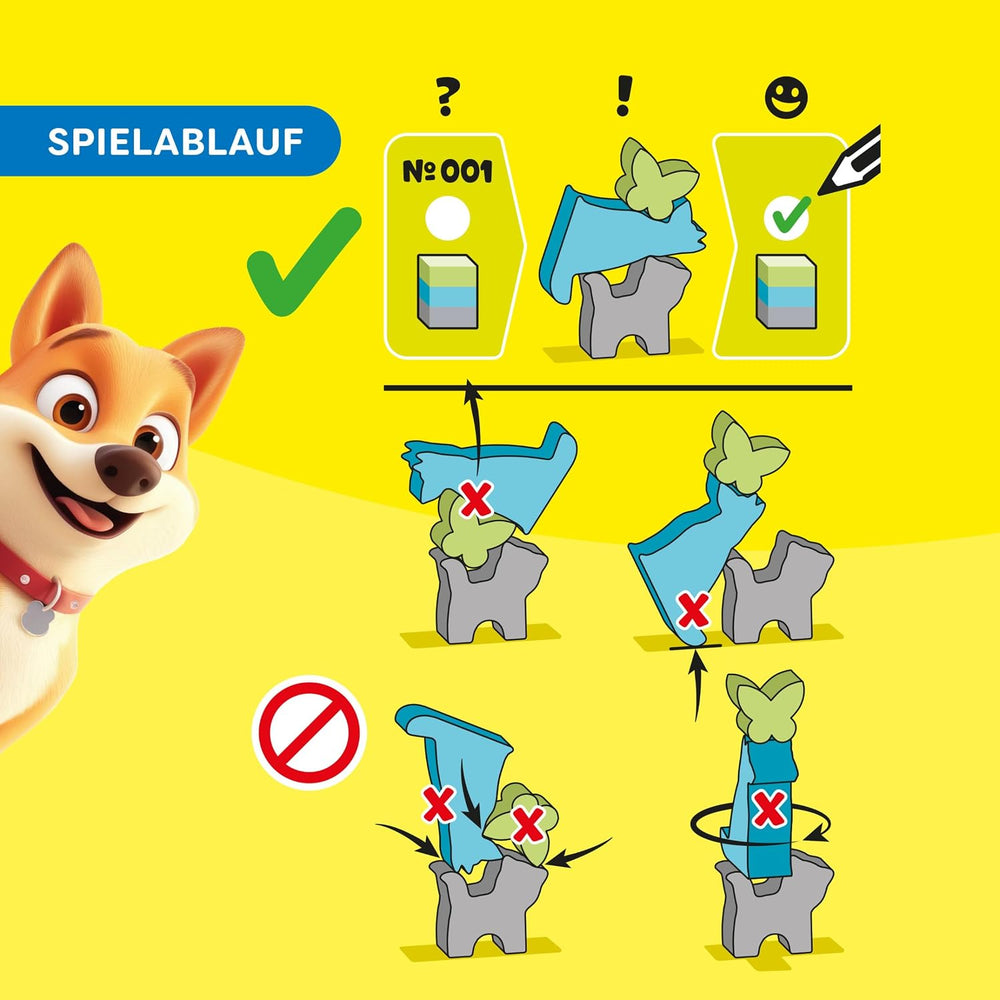 HABA Stacking Challenge Animals - Geschicklichkeitsspiel & Stapelspiel ab 6