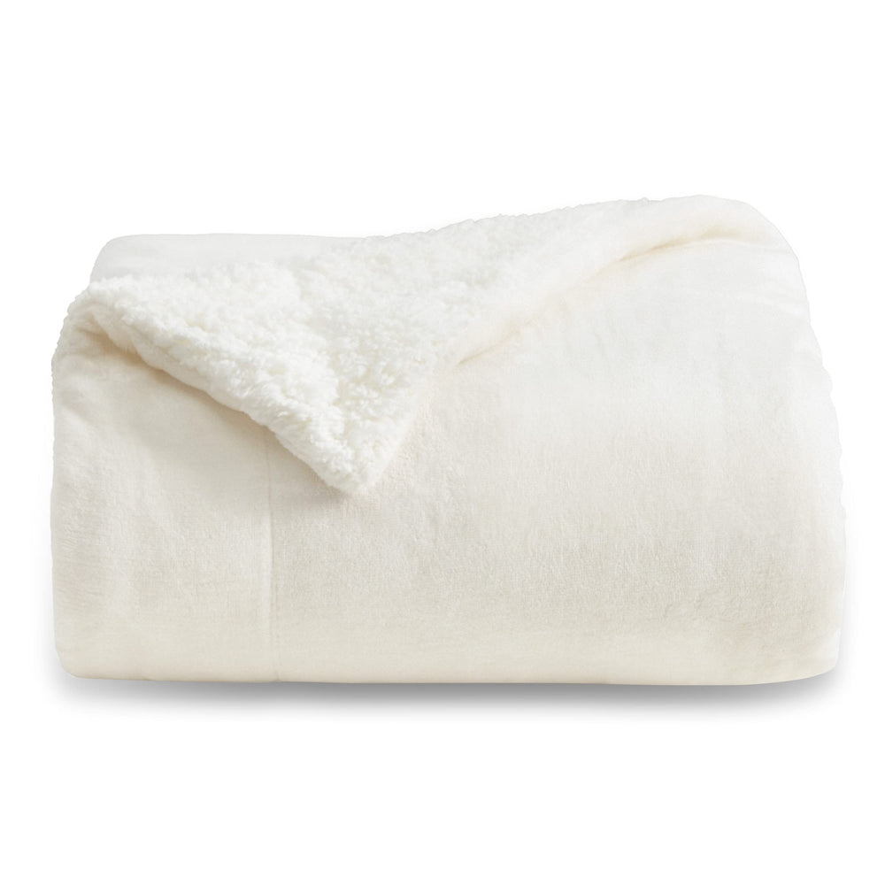 BEDSURE Sherpa Kuscheldecke Flauschig 150x200 - Sofadecke, Grau