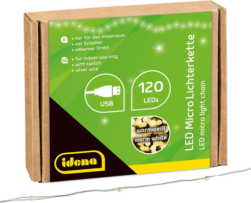 Micro Lichterkette, 120 LEDs, 13,5 m