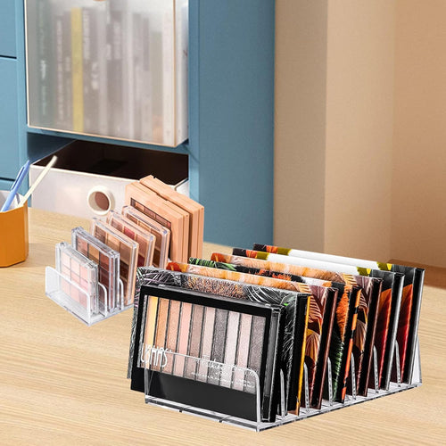 2er Make-up Organizer Acryl, 7 Fächer, transparent für Paletten