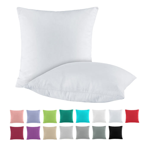 BaSaTex Baumwolle Renforcé Kissenbezug, 2er Pack, 40x40 cm, Bordeaux
