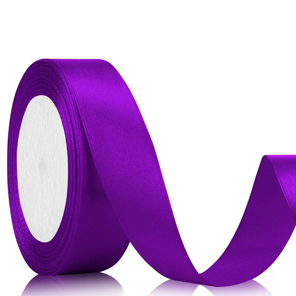 Geschenkband Satinband 22 m x 20 mm Weiß für Geschenkverpackung & Hochzeit