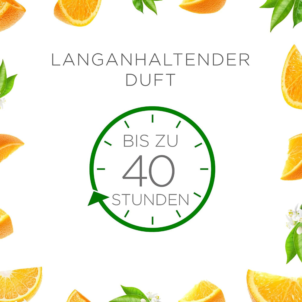 Air Wick Wohlfühl-Duftkerze XL im Glas – Duft: Citrus – Bis zu 40 Stunden Brenndauer – Enthält natürliche ätherische Öle – 220 g Duftkerze