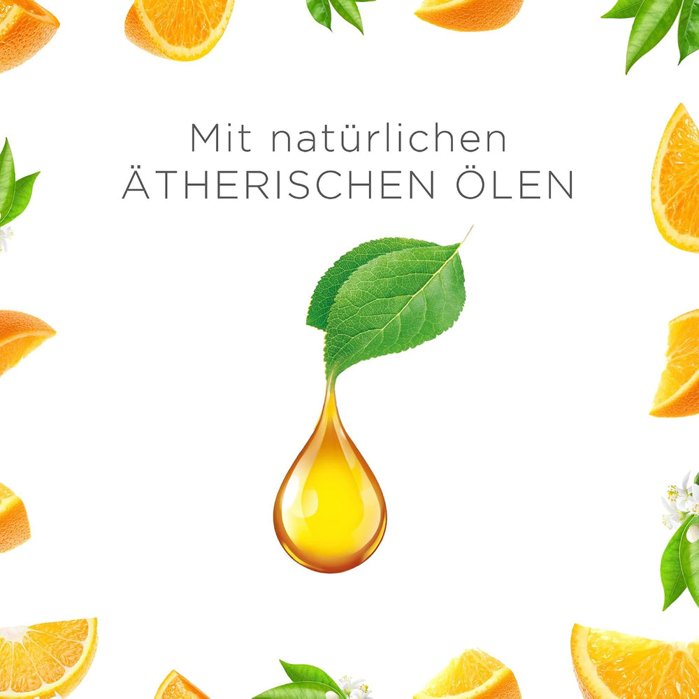 Air Wick Wohlfühl-Duftkerze XL im Glas – Duft: Citrus – Bis zu 40 Stunden Brenndauer – Enthält natürliche ätherische Öle – 220 g Duftkerze