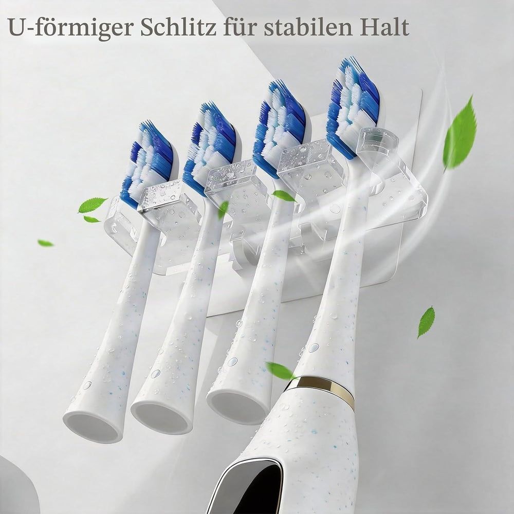 Zahnbürstenhalter Wand Selbstklebend, 2 Stück Toothbrush Holder