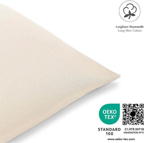 Alreya Renforce Kissenbezug  - 40 x 40 cm, 2 Stück - Beige