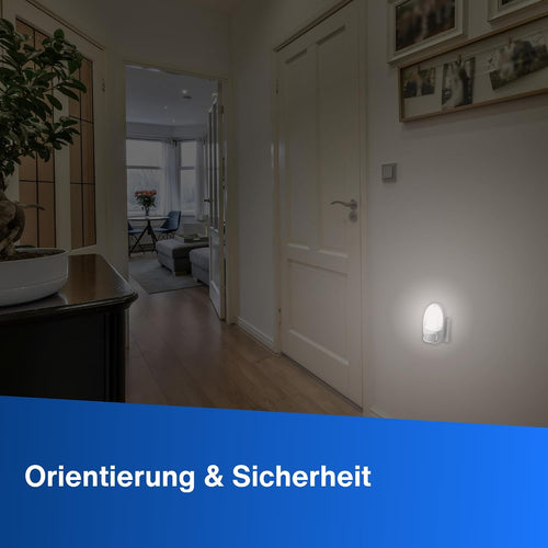 REV Nachtlicht, Bewegungsmelder Erfassungsbereich 110° bis zu 5m, anthrazit