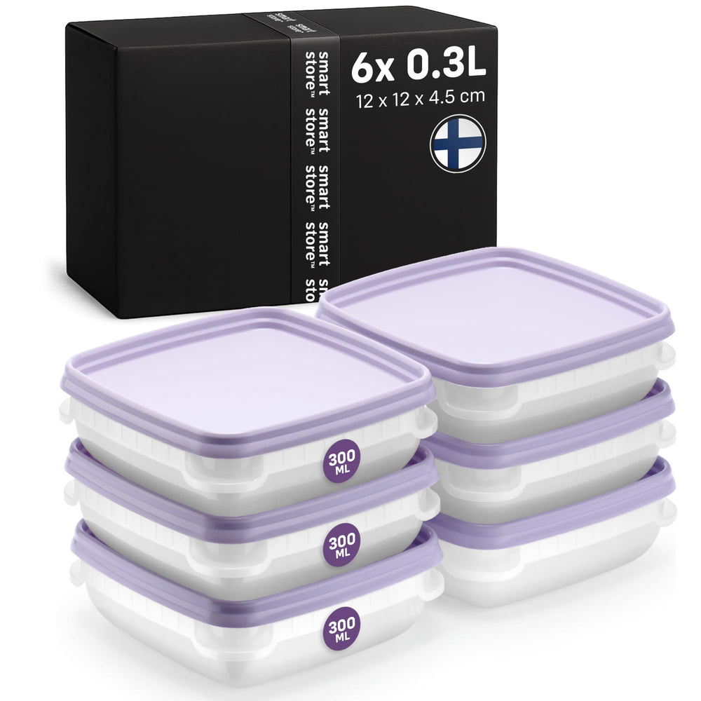 SmartStore flache Frischhaltedosen mit Deckel 2x 1,2L, 24x12x6,5cm