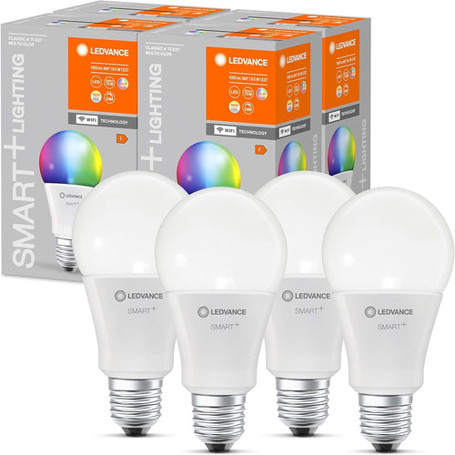 LEDVANCE E27 LED Lampe Wifi, Globeform Leuchtmittel mit 14 W (1521Lumen) ersetzt 100 W Glühbirne, dimmbar, RGBW Lichtfarbe (2700-6500K), kompatibel mit Alexa, google oder App, Lampen im 1er-Pack