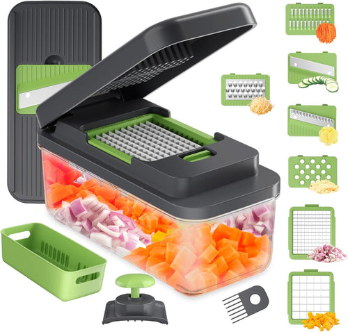Ibergrif M524-7 Gemüseschneider, Mandoline 7 in 1 Multifunktion