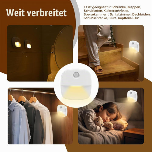Nachtlicht mit Bewegungsmelder, LED Nachtlicht Kinder