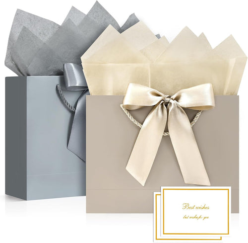 Geschenktüten mit Grußkarten 2 Stück