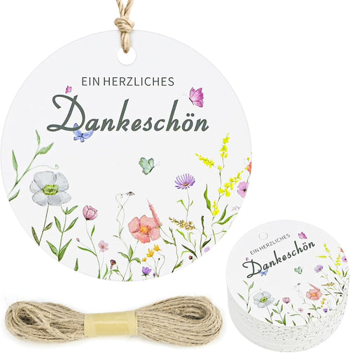 50 Stück Danke Anhänger Herz Eukalyptus, 5.5cm Geschenkanhänger Personalisiert Danke Konfirmation Dankeschön Anhänger Kommunion Hochzeit Etiketten Tags Geschenk Geburtstag Babyparty