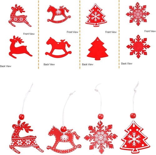 Weihnachtsbaum Deko,Holzanhänger Baumschmuck Weihnachten