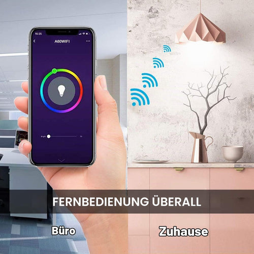 EXTRASTAR LED E27 WLAN-Intelligentes-Birne, 10 W, 1000 LM und 16 Millionen Farben, kompatibel mit Alexa, Google Home 2er-pack