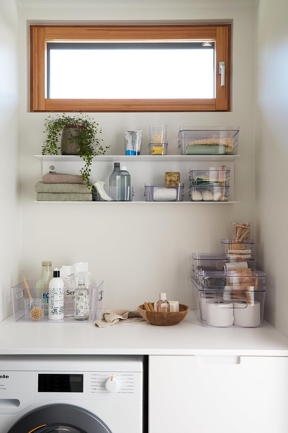 SmartStore Aufbewahrungsbox transparent 29,5x19,5x12 cm, für Küche und Bad