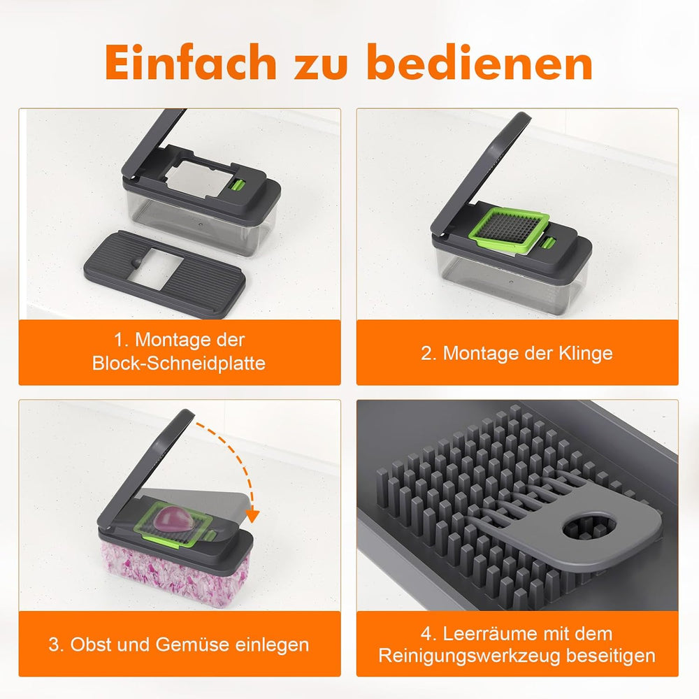 Ibergrif M524-7 Gemüseschneider, Mandoline 7 in 1 Multifunktion