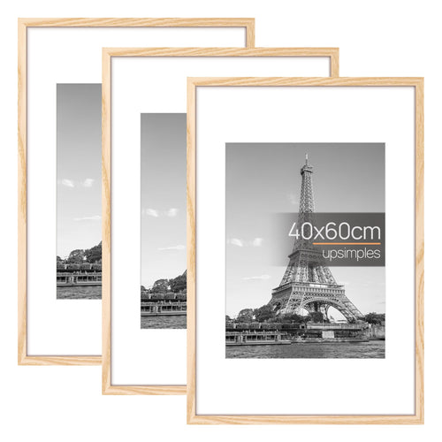 upsimples 3 Pack Bilderrahmen A4, Bilderrahmen Kinderzeichnungen A4，Picture Frame Schwarz für Fotos, Bilder, Poster
