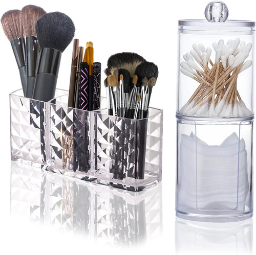 Glas Kosmetik Organizer mit 3 Fächern