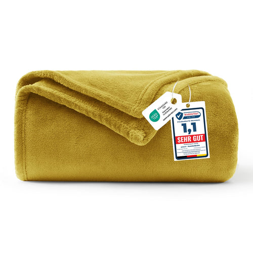 WAVVE Kuscheldecke Flauschig Decke Tagesdecke 150x200 - Sofadecke Grau