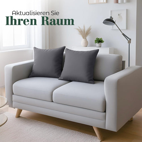 Utopia Bedding Kissenbezug 40x40 4er Set , kopfkissenbezug 40x40 Grau