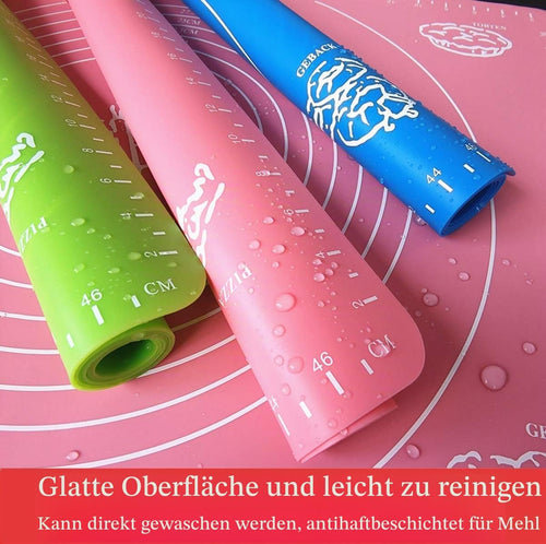 CHJIEJIE Antihaftbeschichtete und rutschfeste Silikon-Backmatte,50x40cm