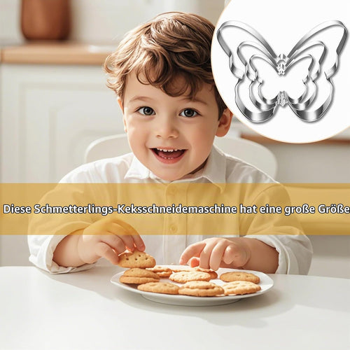 3 Stück Schmetterling Ausstecher Set,Ausstecher Schmetterling